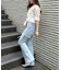 【continuer】5分袖ラッフルブラウス&シャーリングキャミ