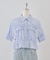 【continuer】フリフリフリル短丈ブラウス
