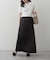 《無地/ドット》サテンマーメイドスカート