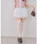 【continuer】ふんわり揺れる、ティアードフリルミニスカート