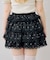 【continuer】ドットレースティアードミニスカート