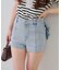 【continuer 】うしろリボンデニムショートパンツ