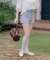 【continuer 】うしろリボンデニムショートパンツ