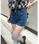 【continuer 】うしろリボンデニムショートパンツ