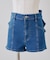 【continuer 】うしろリボンデニムショートパンツ