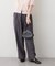 【M/Lサイズ展開】ストレートタックパンツ