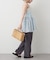 【M/Lサイズ展開】ストレートタックパンツ