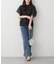 【OUTLET限定】【continuer】袖フレアーバンドカラーシャツ