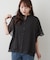 【OUTLET限定】【continuer】袖フレアーバンドカラーシャツ