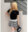 【ANOTHER BRANCH】テレコ裾レースヘンリーTシャツ