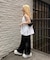 【continuer】キラキラロゴスウェットパンツ