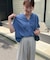 【オンオフ着まわせる優秀アイテム】ヘンリーネックタックブラウス