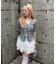 【continuer de】レース×シフォンミニスカート