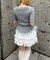 【continuer de】レース×シフォンミニスカート