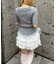 【continuer de】レース×シフォンミニスカート
