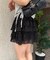 【continuer de】レース×シフォンミニスカート