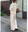 かぎ針衿付きカーディガン