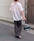 【毎日履きたくなる】ストライプジャガードイージーパンツ