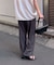 【毎日履きたくなる】ストライプジャガードイージーパンツ