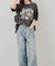 【ANOTHER BRANCH】お花×ラインストーンBIGTシャツ