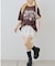 【ANOTHER BRANCH】ビジュー付きプリントフラワーBIGTEE