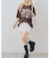 【ANOTHER BRANCH】ビジュー付きプリントフラワーBIGTEE