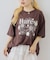 【ANOTHER BRANCH】ビジュー付きプリントフラワーBIGTEE