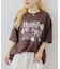 【ANOTHER BRANCH】ビジュー付きプリントフラワーBIGTEE