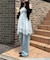 【continuer】レース付アソートキャミチュニック