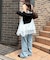 【continuer】レース付アソートキャミチュニック