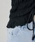 【continuer】ドロストクシュクシュカットトップス