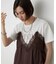 サテンキャミドッキングTシャツ