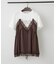 サテンキャミドッキングTシャツ