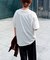 【接触冷感】バック切替コクーンＴシャツ