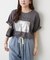 【ひんやりタッチ】カノコ箔かすれプリントＴシャツ