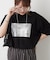 【ひんやりタッチ】カノコ箔かすれプリントＴシャツ
