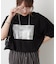 【ひんやりタッチ】カノコ箔かすれプリントＴシャツ