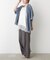 3wayシアーデニム5分袖シャツ
