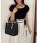 【one after another】チャーム付きキルティングミニトートバッグ