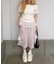 【continuer】リボンカーゴハーフ裏毛パンツ