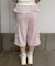 【continuer】リボンカーゴハーフ裏毛パンツ