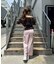 【continuer】キラキラのスリットカットパンツ