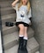 【continuer】DOGプリントBIG TEE