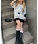 【continuer】DOGプリントBIG TEE