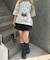 【continuer】DOGプリントBIG TEE