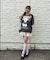 【continuer】DOGプリントBIG TEE