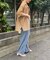 【接触冷感ひんやりタッチ】テンセルイージーデニムパンツ