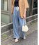 【接触冷感ひんやりタッチ】テンセルイージーデニムパンツ
