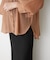 【@_misato____】上品シアーWボタンブラウス