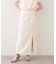 【natural couture】きれいめポンチサイドスリットタイトスカート
